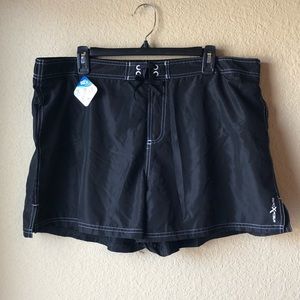 Women’s swim shorts. Black 20W.